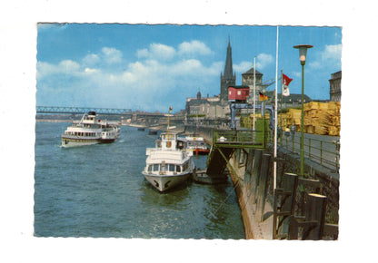 Ansichtskarte Düsseldorf am Rhein / Rheinpartie / M1-64