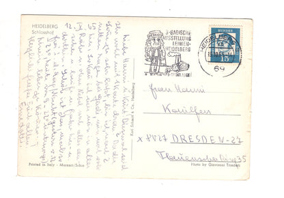 Ansichtskarte Heidelberg / Schlosshof / I1-68