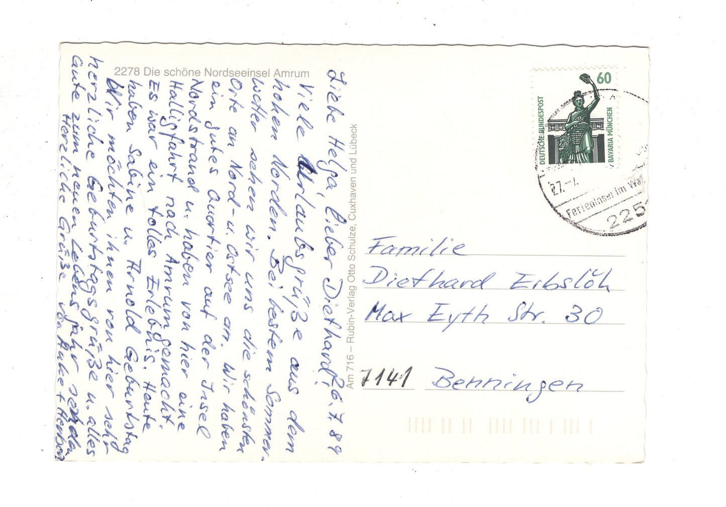 Ansichtskarte Nordseeinsel Amrum / J1-66