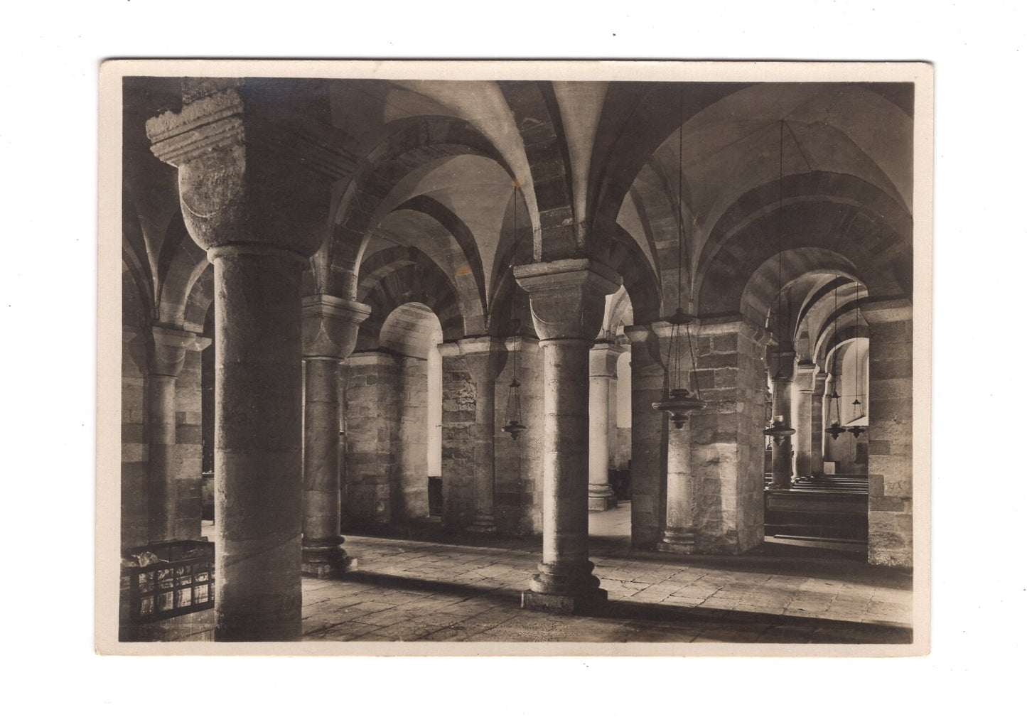 Ansichtskarte Dom zu Speyer / Mittelteil der Krypta