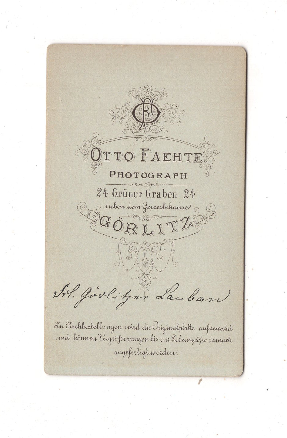 Fotografie Feine Dame / benannt - Görlitz um 1880 / CDV L1-24