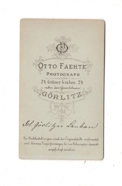 Fotografie Feine Dame / benannt - Görlitz um 1880 / CDV L1-24