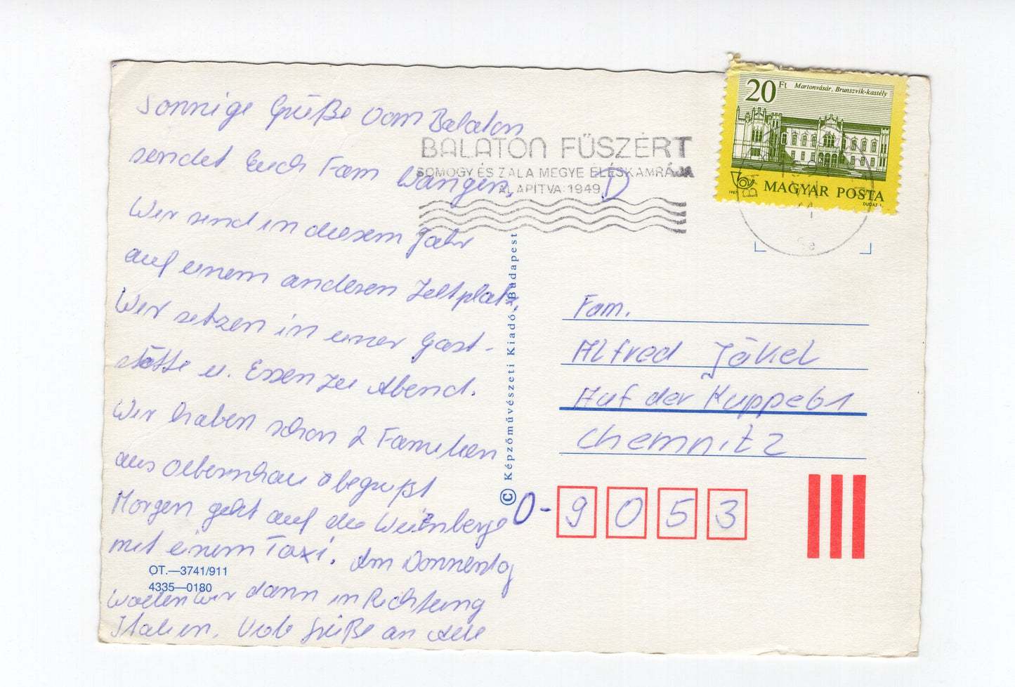 Ansichtskarte Balaton / Plattensee / Ungarn