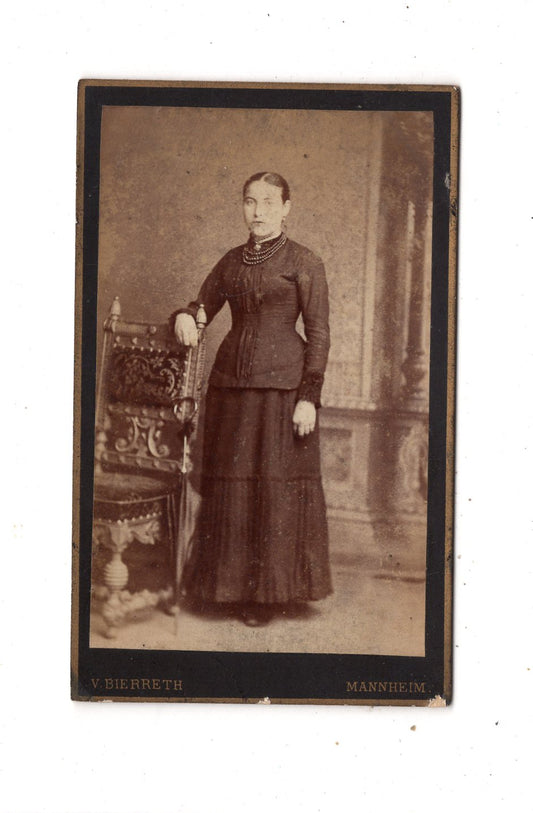 Fotografie Feine Dame - Mannheim um 1880