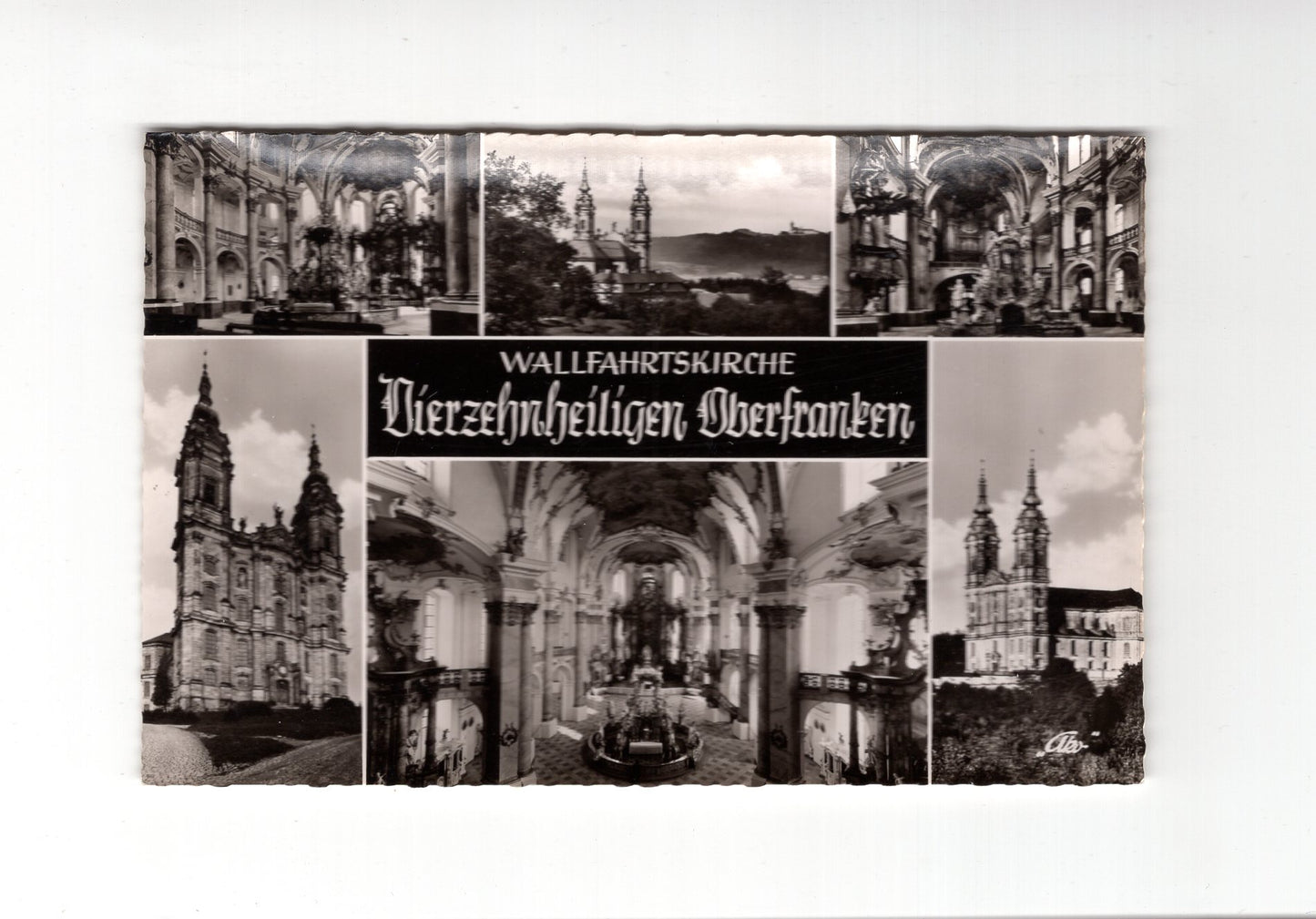 Ansichtskarte Wallfahrtskirche Vierzehnheiligen / Oberfranken