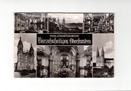 Ansichtskarte Wallfahrtskirche Vierzehnheiligen / Oberfranken