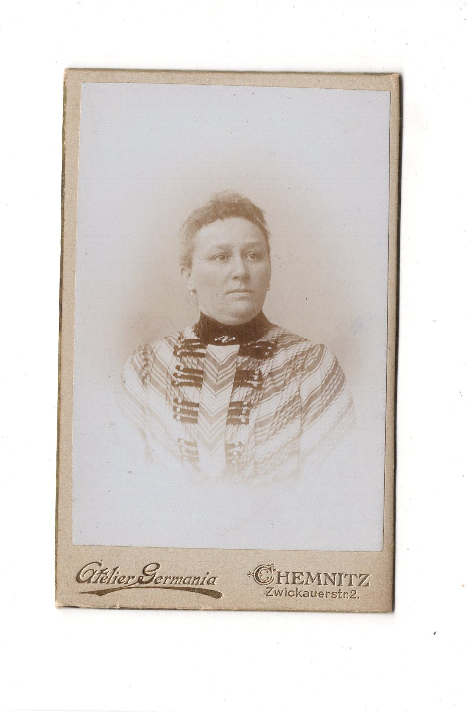 Fotografie Damenportrait - Chemnitz 1890er / CDV C1-03