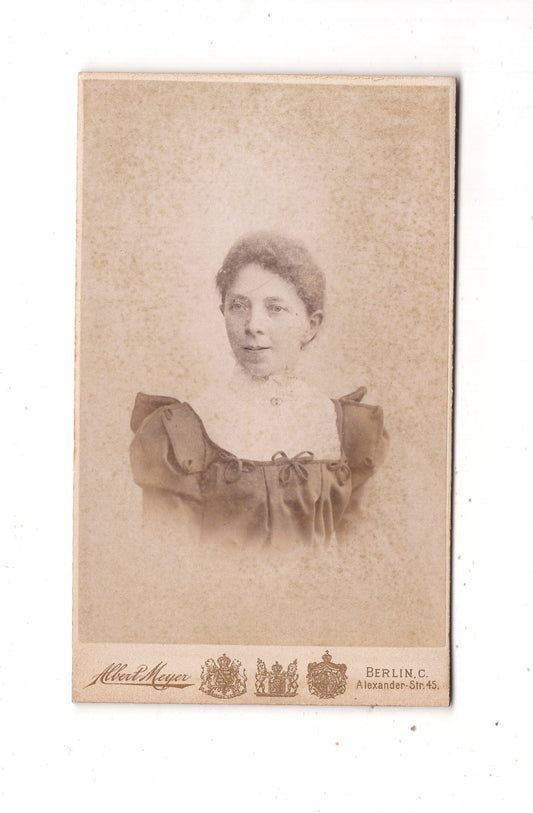 Fotografie Damenportrait - Berlin 1890er / CDV N1-13
