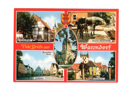 Ansichtskarte Warendorf / Klosterstraße / Marktplatz +++