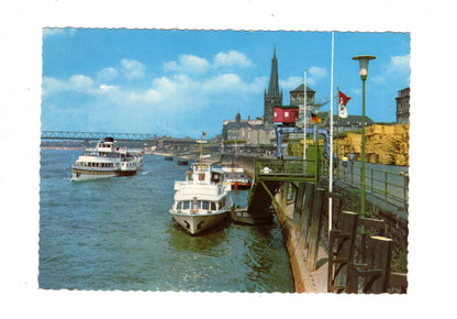 Ansichtskarte Düsseldorf am Rhein / Rheinpartie / M1-64