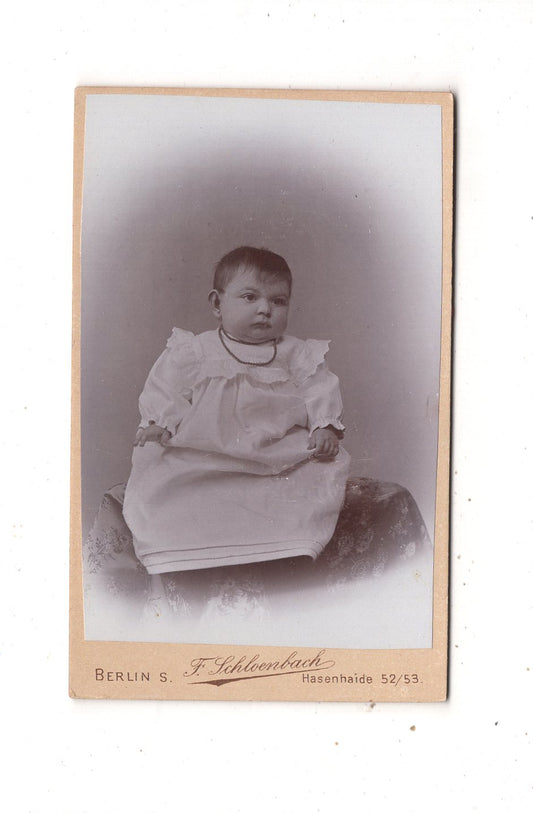 Fotografie Schönes Kinderbild / Baby - Berlin 1890er