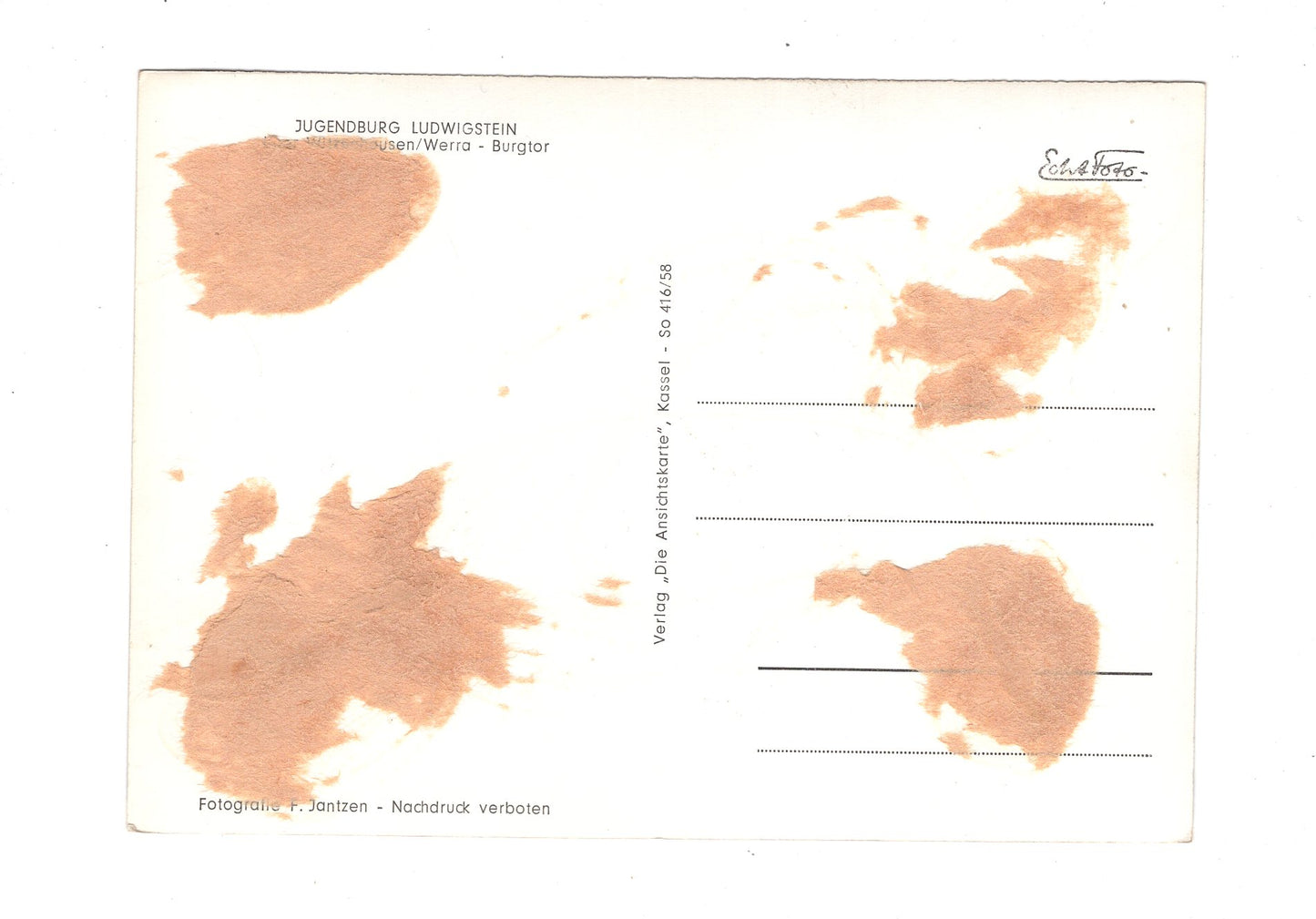 Ansichtskarte Jugendherberge Ludwigstein / Burgtor