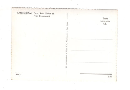 Ansichtskarte Amsterdam / National Monument / Niederlande / M1-69