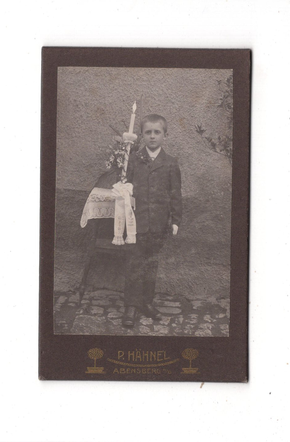 Fotografie Feiner Junge - Abensberg 1910er / CDV M1-26