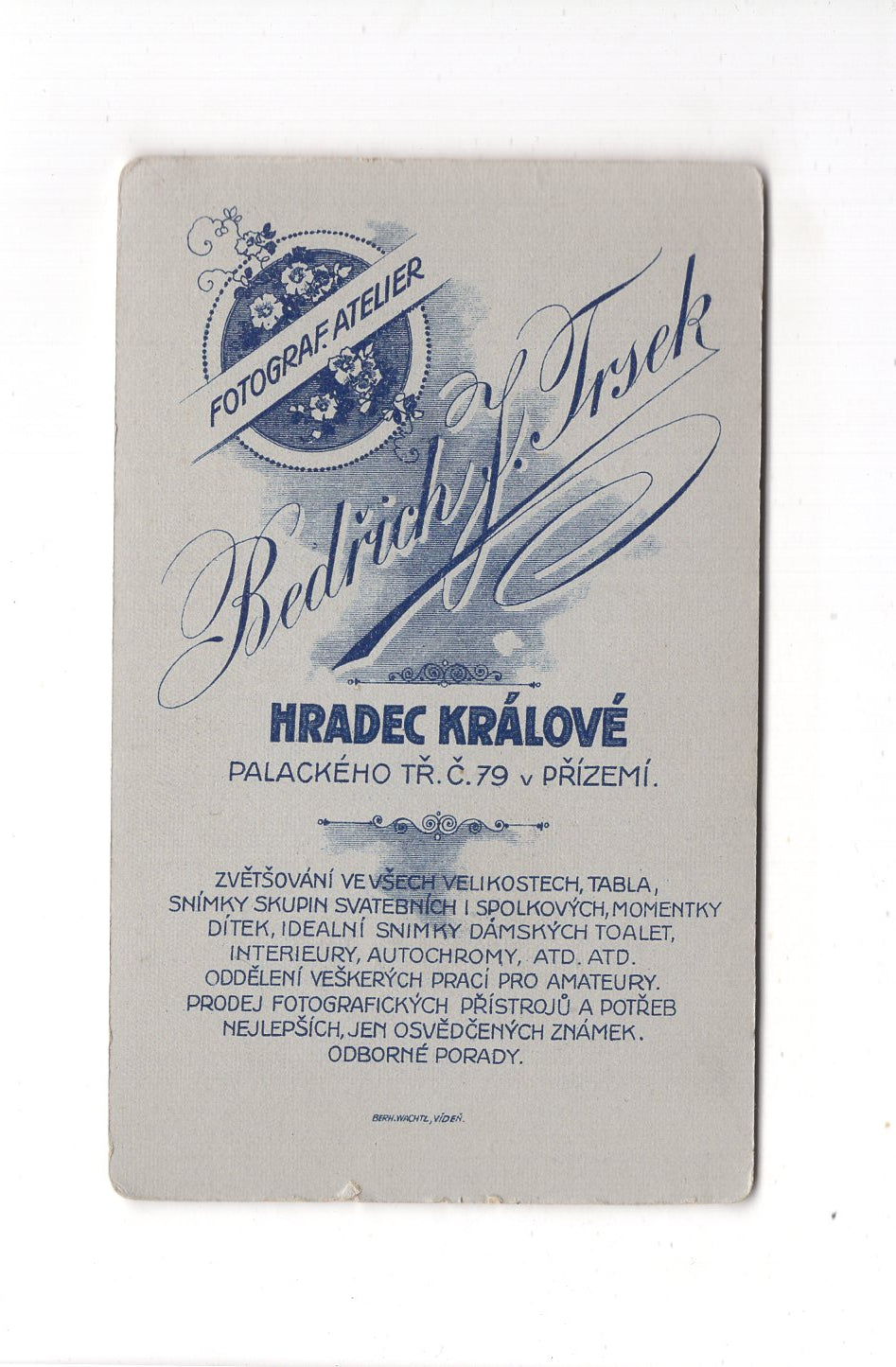 Fotografie Herrenportrait - Hradec Kralove 1910er / CDV C1-21