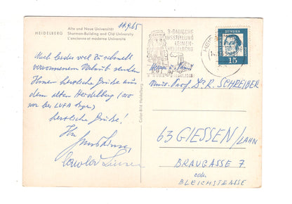 Ansichtskarte Heidelberg / Alte und  Neue Universität / I1-68