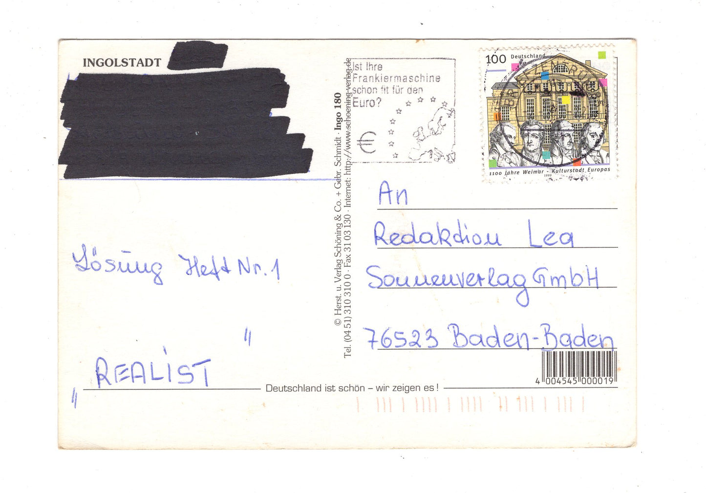 Ansichtskarte Ingolstadt an der Donau / G1-59