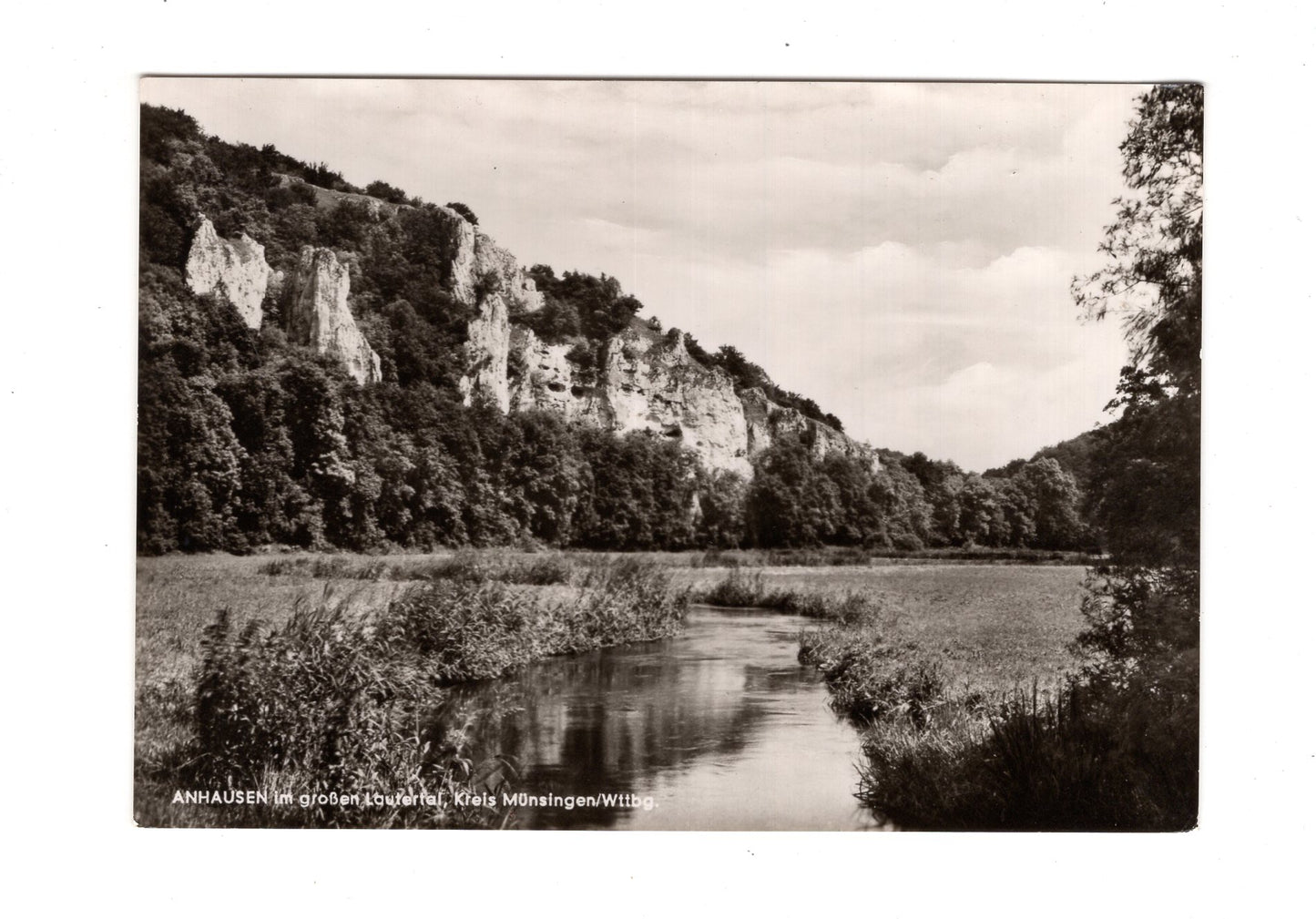 Ansichtskarte Anhausen im großen Lautertal / Kreis Münsingen