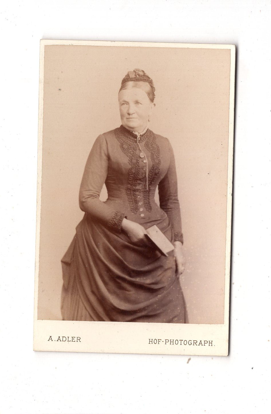 Fotografie Feine Dame - Dresden 1887 / CDV L1-25