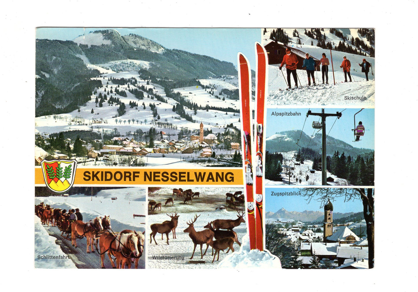 Ansichtskarte Skidorf Nesselwang im Allgäu / H1-55