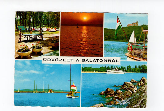 Ansichtskarte Balaton / Plattensee / Ungarn