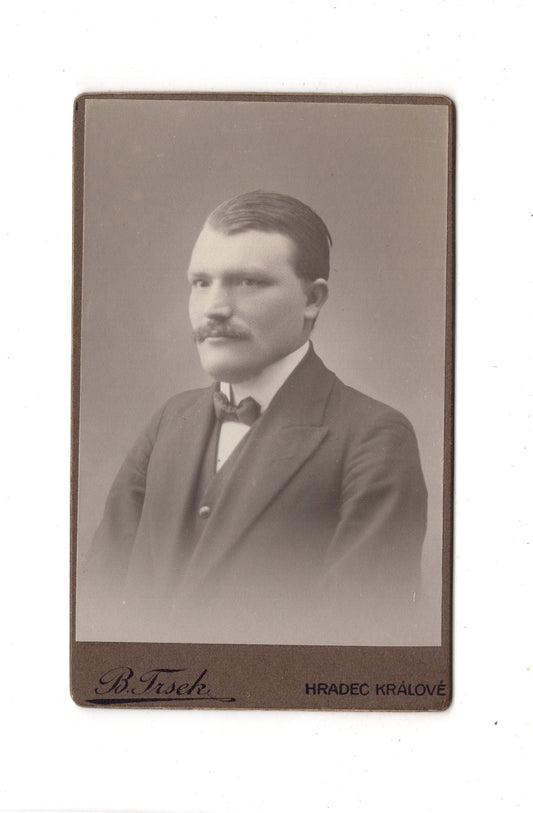 Fotografie Herrenportrait - Hradec Kralove 1910er / CDV C1-21
