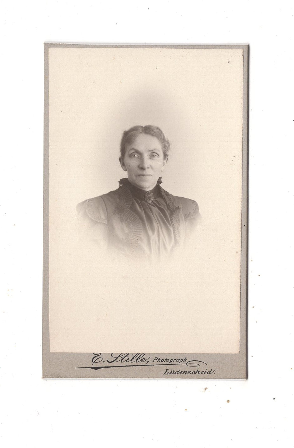Fotografie Damenportrait - Lüdenscheid um 1900 / CDV N1-13