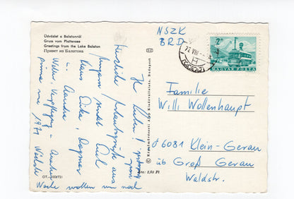 Ansichtskarte Balaton / Plattensee / Ungarn