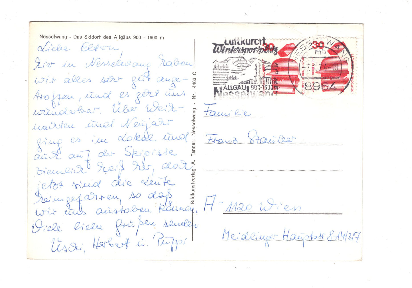 Ansichtskarte Skidorf Nesselwang im Allgäu / H1-55