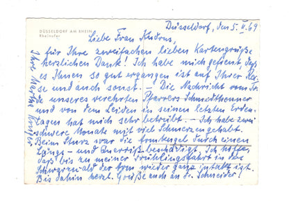 Ansichtskarte Düsseldorf am Rhein / Rheinufer / M1-64