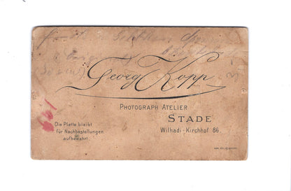 Fotografie Soldat / Soldatenportrait Regiment 75 - Stade 1890er