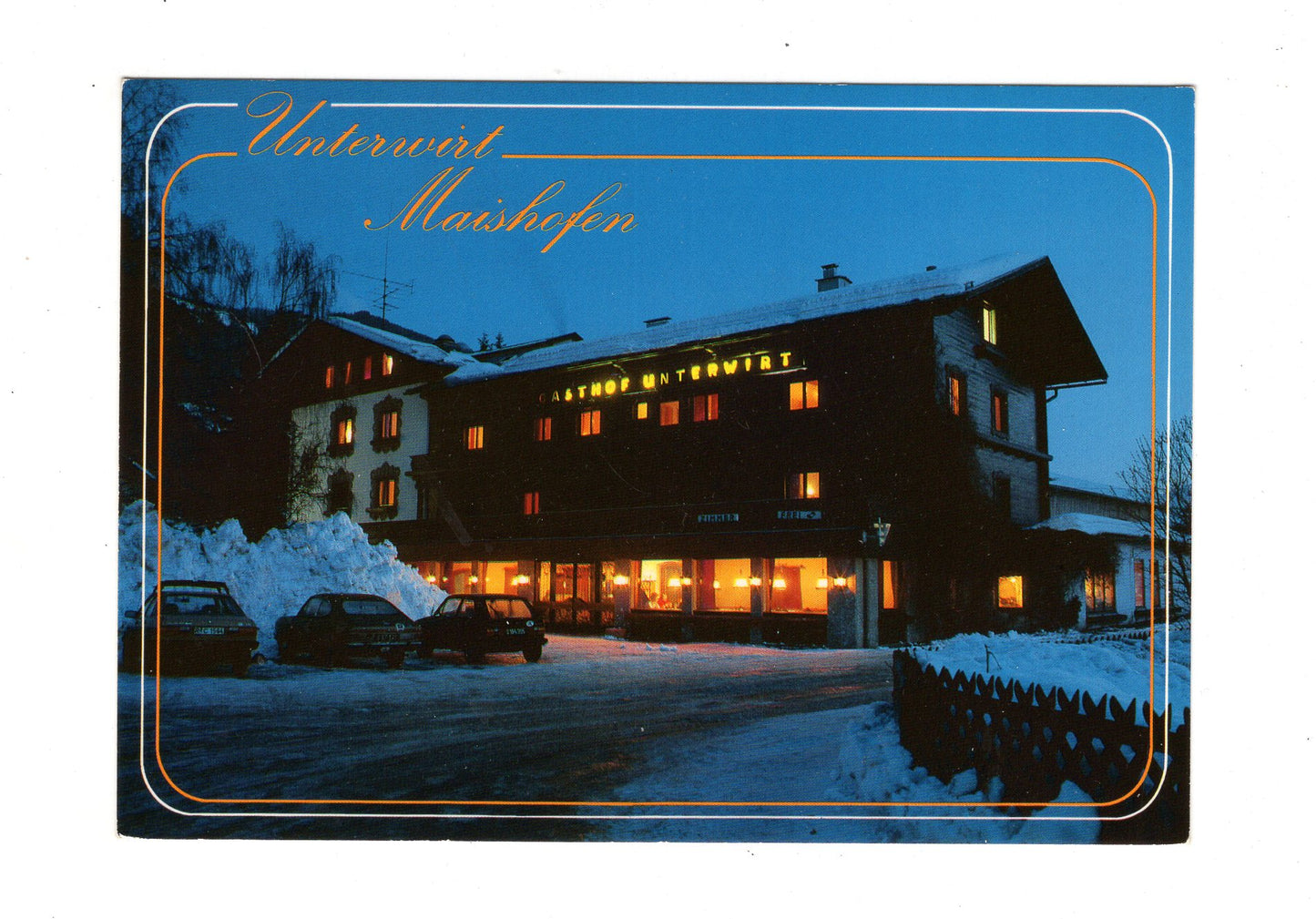 Ansichtskarte Gasthof Unterwirt / Maishofen bei Zell am See / Österreich