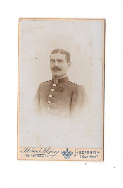 Fotografie Soldat Regiment 79 - Hildesheim 1890er / CDV M1-06