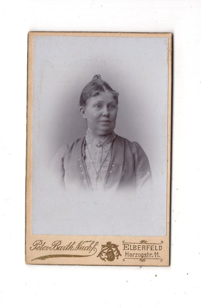 Fotografie Damenportrait - Elberfeld 1890er / CDV N1-14