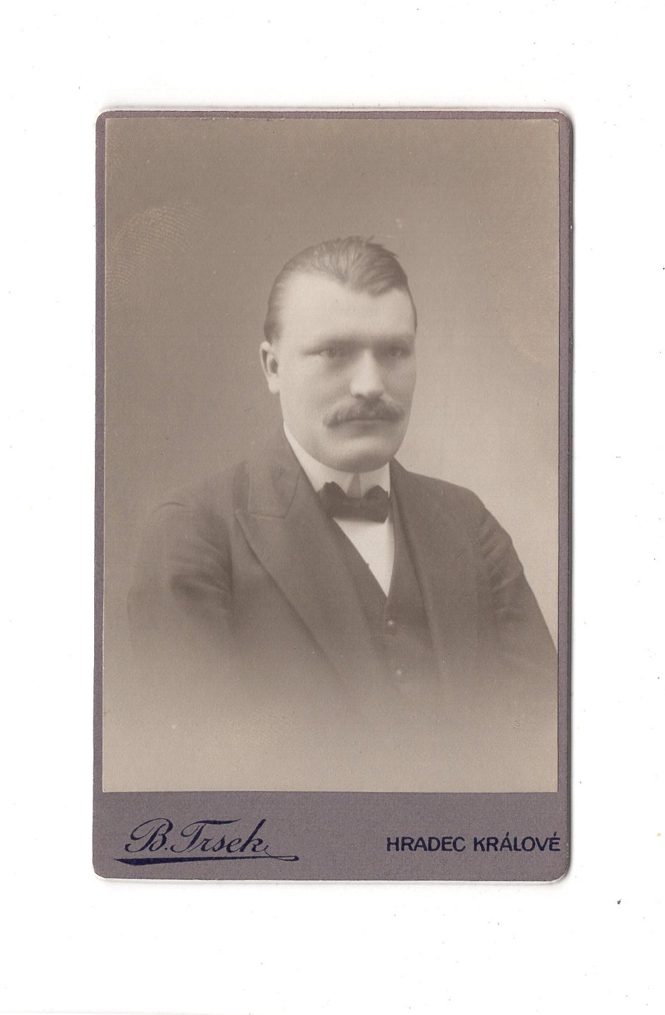 Fotografie Herrenportrait - Hradec Kralove 1910er / CDV C1-21