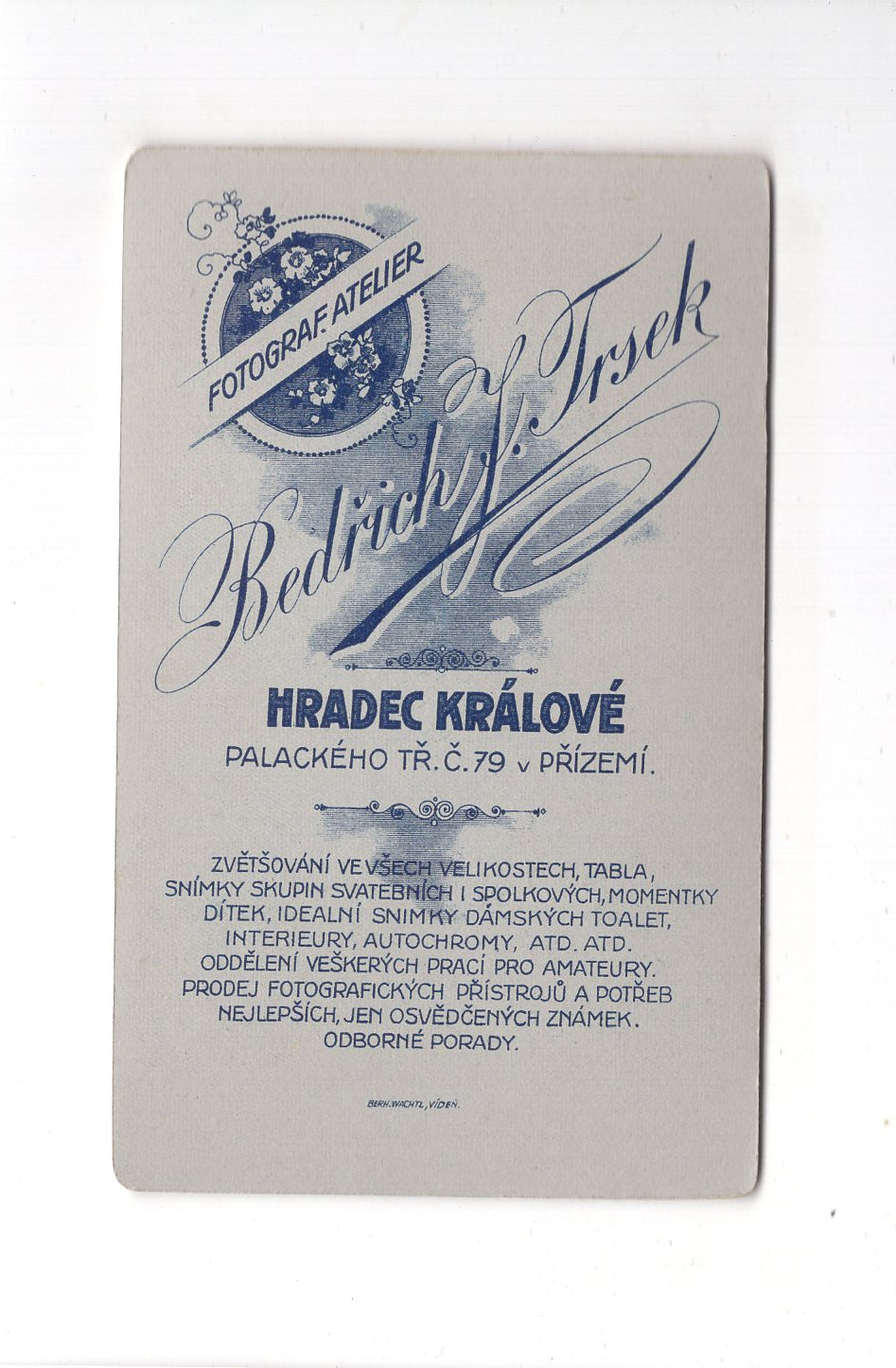 Fotografie Herrenportrait - Hradec Kralove 1910er / CDV C1-21