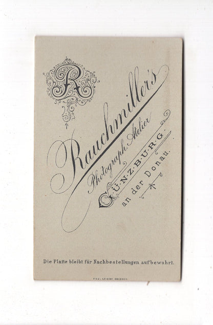 Fotografie Feine Dame - Günzburg an der Donau 1880er / CDV L1-25
