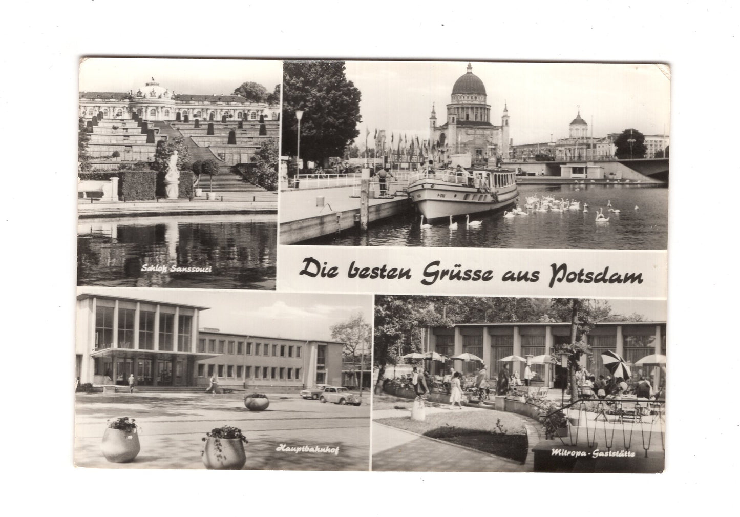 Ansichtskarte Potsdam / Hauptbahnhof / Mitropa-Gaststätte +++