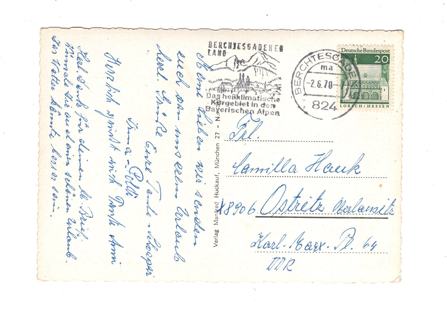 Ansichtskarte Berchtesgaden / Maria Gern mit Untersberg +++
