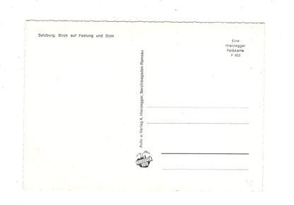Ansichtskarte Salzburg / Festung und Dom / Österreich / N1-65