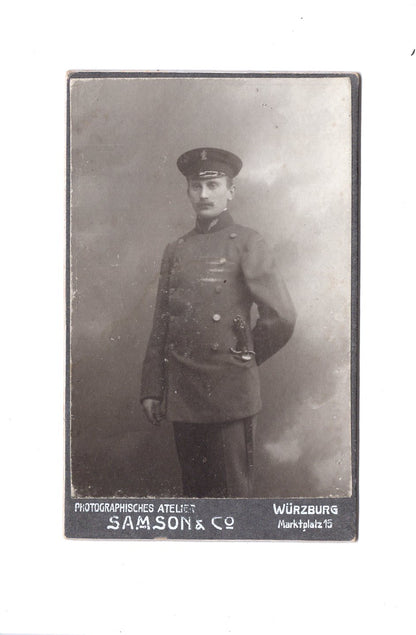 Fotografie Soldat / Soldatenportrait - Würzburg 1900er