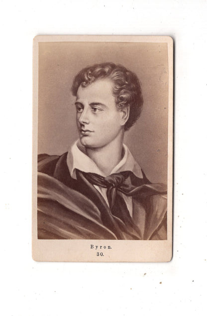 Fotografie Kunst / George Gordon Byron / Baron Byron - 1870er