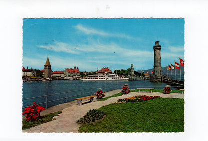 Ansichtskarte Lindau im Bodensee / Hafen