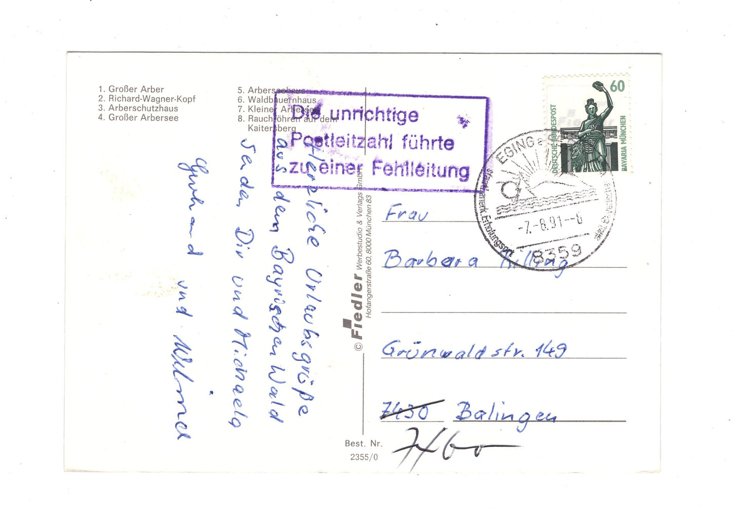 Ansichtskarte Großer Arber / Arberseehaus +++ / Bayerischer Wald