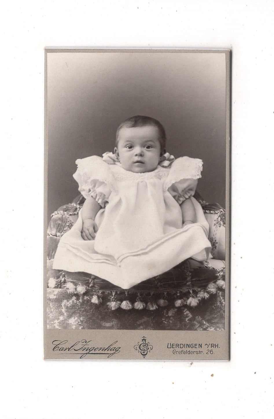 Fotografie Schönes Kinderbild / Baby - Uerdingen 1900er