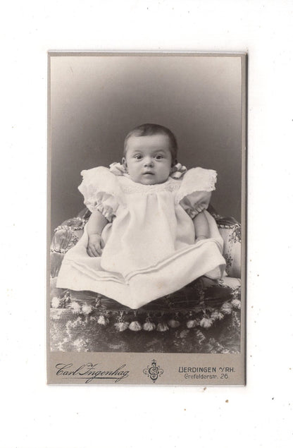Fotografie Schönes Kinderbild / Baby - Uerdingen 1900er