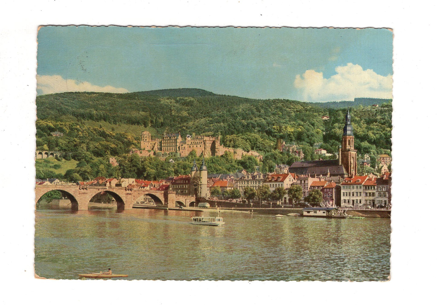 Ansichtskarte Heidelberg / Partie am Neckar / I1-68