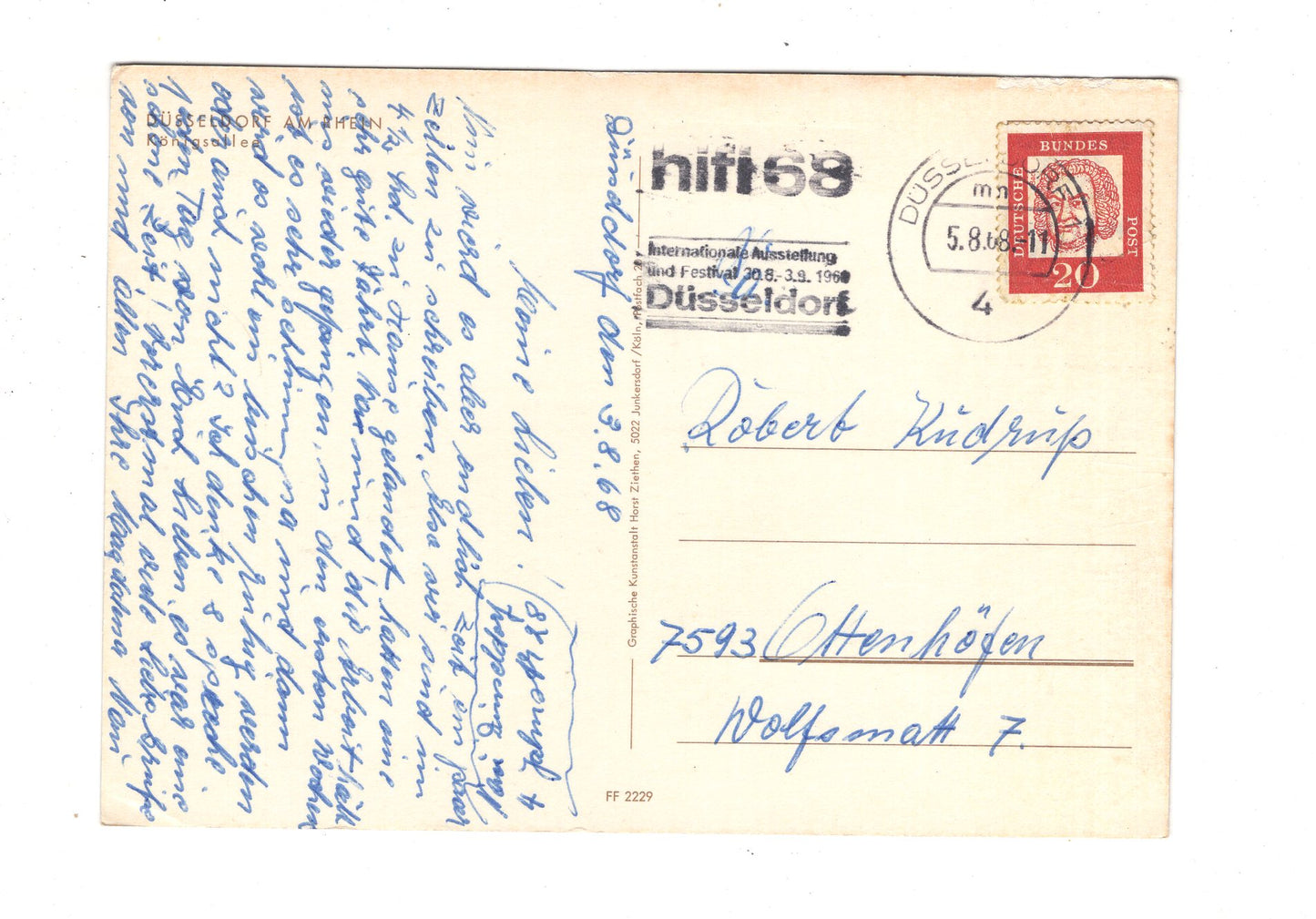 Ansichtskarte Düsseldorf am Rhein / Königsallee / M1-64