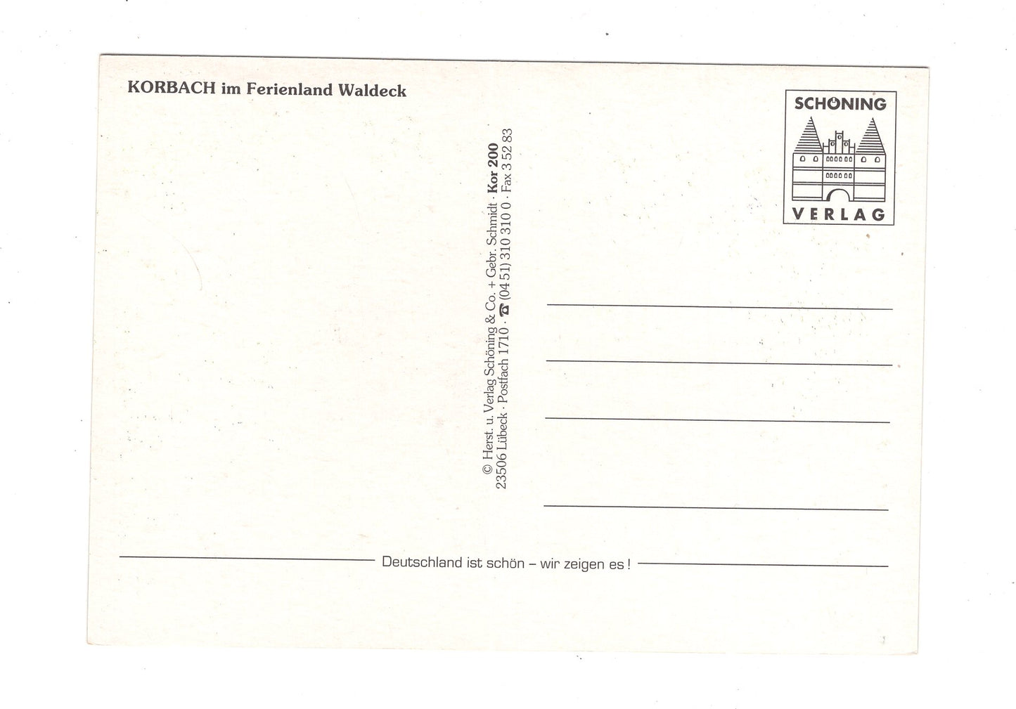 Ansichtskarte Korbach im Ferienland Waldeck
