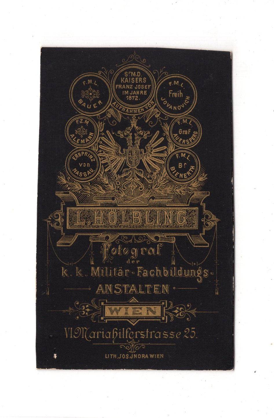 Fotografie Herrenportrait - Wien 1880er / CDV C1-22